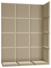 Čalúnený panel na stenu Quito 40x40 cm - béžová