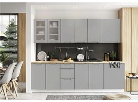 Kuchyňa Zoya 260 Svetlo Šedá Mat Bb