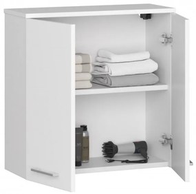 Kúpeľňová skrinka FIN W 60 cm 2D biela
