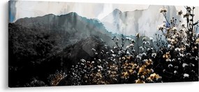 Obraz - Ilustrácie divokých kvetov (120x50 cm)