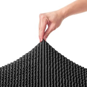 Bielastické poťahy COSTINA antracit kreslo (š. 60 - 110 cm)