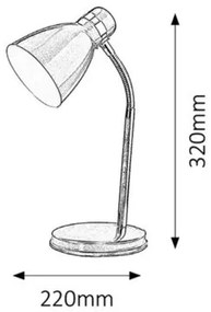 Rabalux PATRIC stolná lampa 4206