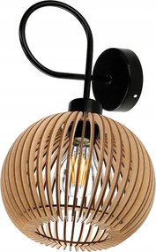 LED stropná lampa LOFT Wraparound 1xE27 Drevená