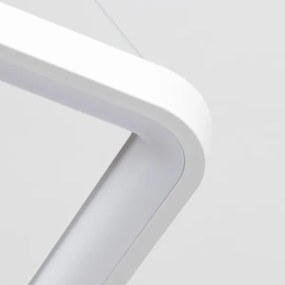 Brilagi - Stmievateľný LED luster na lanku FALCON SLIM LED/50W/230V 50x50 cm biela + s diaľkovým ovládačom