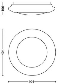Philips 33365/31/16 - LED Stropné svietidlo MYLIVING CINNABAR LED/22W/230V 2700K