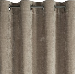 ZÁVES NA KRÚŽKOCH VANI 140X250 CM CAPUCCINO