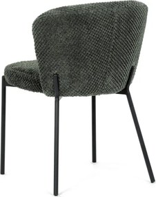 Jedálenská stolička bouclé, zelená CT-W1077 GRN2