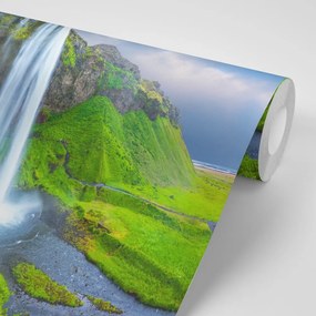 Fototapeta majestátny vodopád na Islande - 225x150