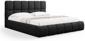 Micadoni Bellis moderná posteľ - Čierna, Ženilka, 200 cm