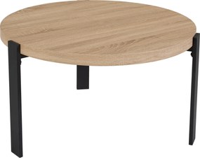 XXXLutz SADA KONFERENČNÝCH STOLÍKOV, čierna, farba duba, kov, kompozitné drevo, 60-80/60-80/40-45 cm MID.YOU - Stolíky do obývačky - 001088007701