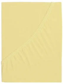 Jersey plachta do detskej postieľky EXCLUSIVE 60x120 cm svetlo žltá