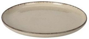 EH Porcelánový plytký tanier Beige, 24 cm