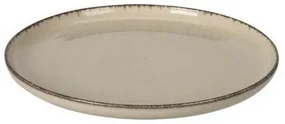 EH Porcelánový plytký tanier Beige, 24 cm