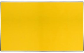 Textilná nástenka ekoTAB v hliníkovom ráme, 2000 x 1200 mm, žltá
