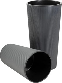 PLASTOVÝ KVETINÁČ URBANIKA ECO 75X41 CM ANTRACITOVÁ