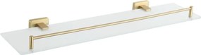 Mexen Arno, nástenná sklenená polica, zlatá matná, 7020737-55