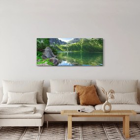 Obraz jazera v Tatrách (120x50 cm)