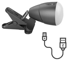 LED Lampička KLIP s USB nabíjaním LED/5W/5V 4000K