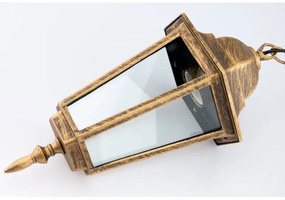 Vonkajší luster na reťazi 1xE27/60W/230V zlatá IP44