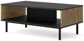 Konferenčný stolík F Rowanna (dub artisan + čierna). Akcia -18%. Vlastná spoľahlivá doprava až k Vám domov. 1125078
