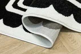 Detský koberec LIMA M138A čierny / biely