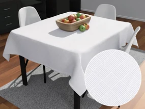Biante Teflónový štvorcový obrus Milano TF-094 - biely 80x80 cm