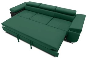 Trojmiestna rozkladacia sedačka RIGATTO fľaškovo zelená