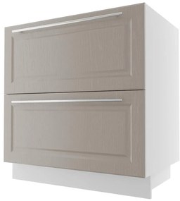 Kuchynská skrinka Emporium d2m/80 grey stone/kor.biela