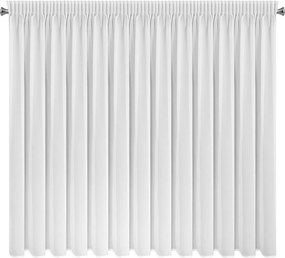 ZÁCLONA NA PÁSKE DEBRA 400X160 CM BIELA