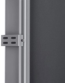 Boční markýza 160x350 cm kouřově šedá