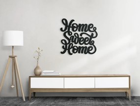 drevko Nálepka na stenu Home Sweet Home Rozmer obrazu: 40 x 40,5 cm, Farba dekorácie: Čierna