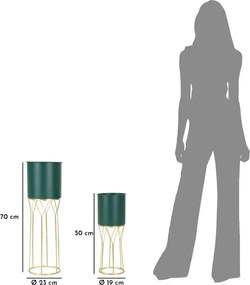 Sada 2 ks stojanů na květiny Grent zelená