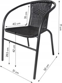 Bestent Záhradná stolička HORTUS