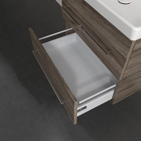 VILLEROY &amp; BOCH Avento závesná skrinka pod umývadlo, 2 zásuvky, 630 x 452 x 514 mm, Stone Oak, A89000RK