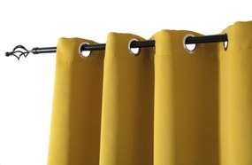 Žltý záves OXFORD 140x250 cm Zavesenie: Kovové krúžky