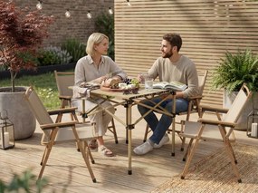 Cateringový stôl CATERFOLD 53x51 cm, béžový