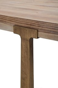 Jedálenský stôl Ankara 150 cm hnedý/zlatý