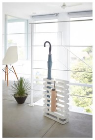 Biely stojan na dáždniky YAMAZAKI Brick, šírka 30 cm