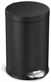Simplehuman Okrúhly pedálový kôš 4,5 l, čierna