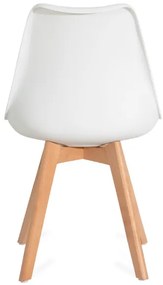 Jedálenská stolička FISCO biela 972809