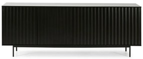 Čierna nízka komoda 211x80 cm Sierra – Teulat
