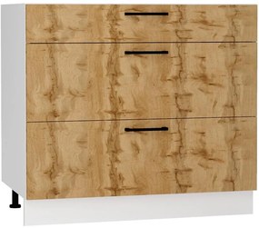 Kuchynská skrinka Bono D90pc S/3 dub wotan