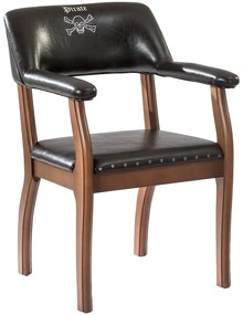 Detská stolička Jack - buk/čierna
