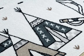 Hanse Home, Detský kusový koberec Fun Indian cream, 80x150, biela, detská izba