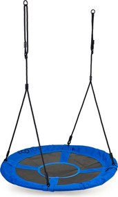 ECOTOYS Záhradná hojdačka – bocianie hniezdo 100 cm, nosnosť 150 kg, modrá, pre deti 3+
