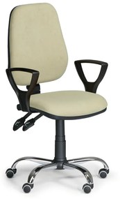 Pracovná stolička Comfort SY s podrúčkami, zelená