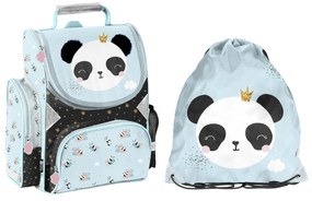 Paso Školský set aktovka + batoh na chrbát Panda