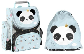 Paso Školský set aktovka + batoh na chrbát Panda
