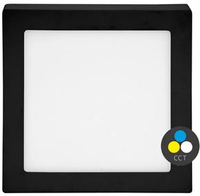 Ecolite LED-CSQ-CCT/25W/CR - LED Stropné svietidlo RAFA LED/25W/230V čierna