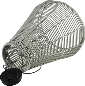 Solárny lampáš SOKKE 33/45 sivý